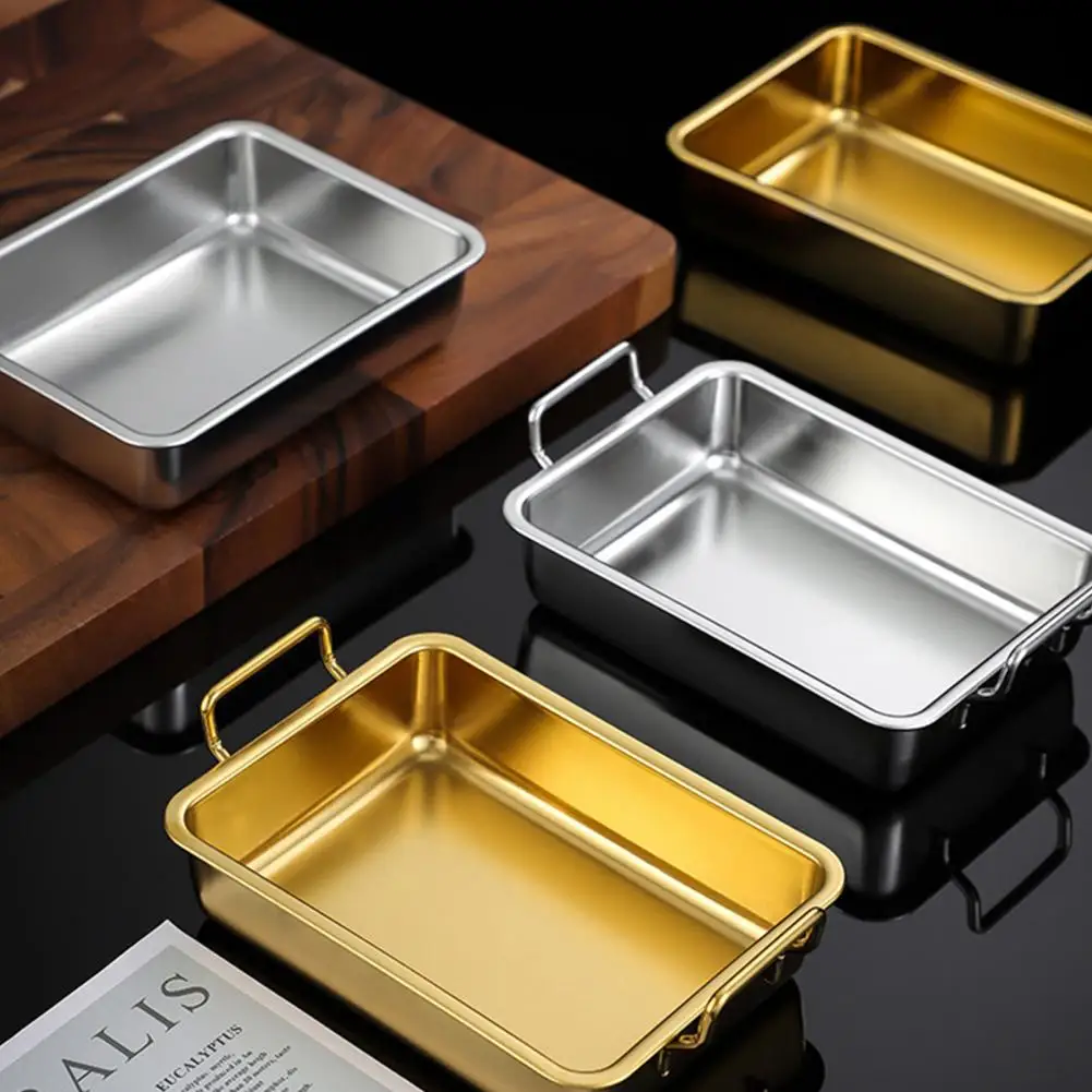 Serving Trays Non-stick Multifunctional Stainless Steel Rectangle Metal Tray for Kitchen Storage Trays Kitchen Storage
Serving Trays Non-stick Multifunctional Stainless Steel Rectangle Metal Tray for Kitchen Storage Trays Kitchen Storage