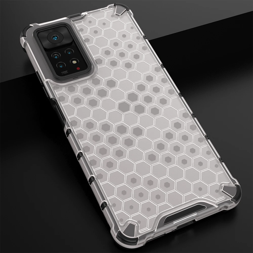Case for Redmi Note 11S 11 Pro 5G Global Version Case for Xiaomi POCO X4 NFC X3 GT M3 F3 M4 Pro 5G Transparent Honeycomb Cover
Case for Redmi Note 11S 11 Pro 5G Global Version Case for Xiaomi POCO X4 NFC X3 GT M3 F3 M4 Pro 5G Transparent Honeycomb Cover