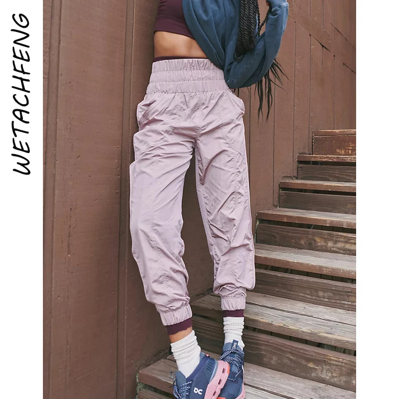 Спортивные женские шаровары с высокой талией и эластичными карманами, модная уличная одежда 2022, однотонные спортивные брюки для бега, брюки, одежда
Спортивные женские шаровары с высокой талией и эластичными карманами, модная уличная одежда 2022, однотонные спортивные брюки для бега, брюки, одежда