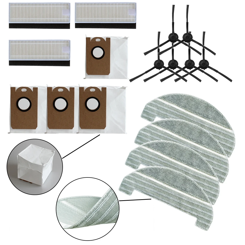Vacuum Cleaner Parts For IHome AutoVac Nova Self Empty Robot Sweeping Mop Pads Dust Bags Brush Spare Part Home Appliance
Vacuum Cleaner Parts For IHome AutoVac Nova Self Empty Robot Sweeping Mop Pads Dust Bags Brush Spare Part Home Appliance