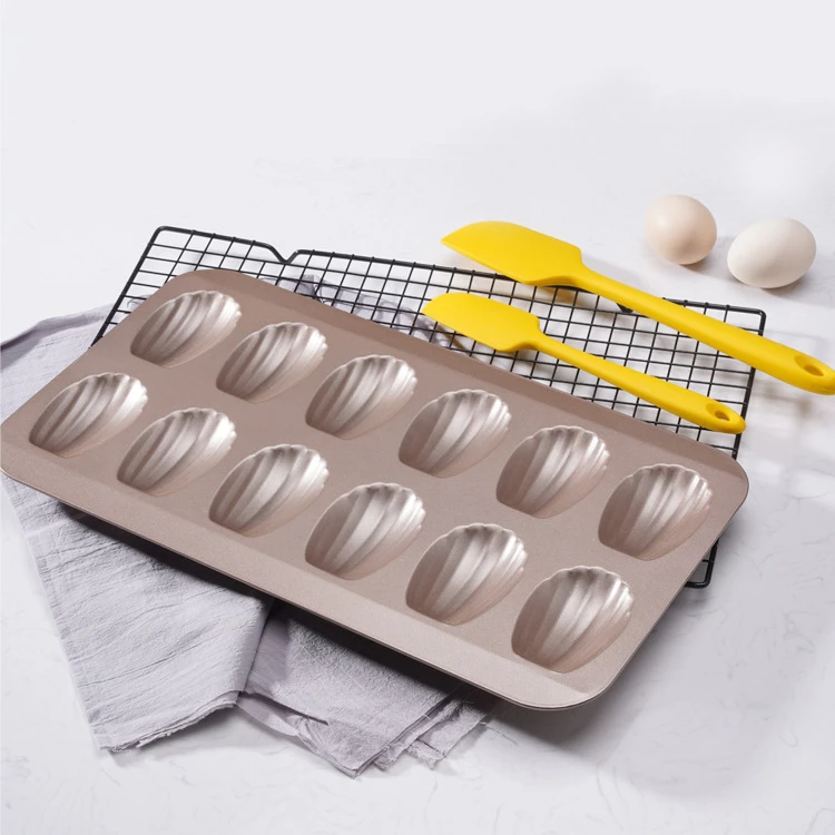 12-Well Nonstick Baking Pans,Heavy Duty Shell Shaped Mini Cookies/Cake/Scone Pan Cake Mold Pan for Oven Baking Chocolate Mold
12-Well Nonstick Baking Pans,Heavy Duty Shell Shaped Mini Cookies/Cake/Scone Pan Cake Mold Pan for Oven Baking Chocolate Mold