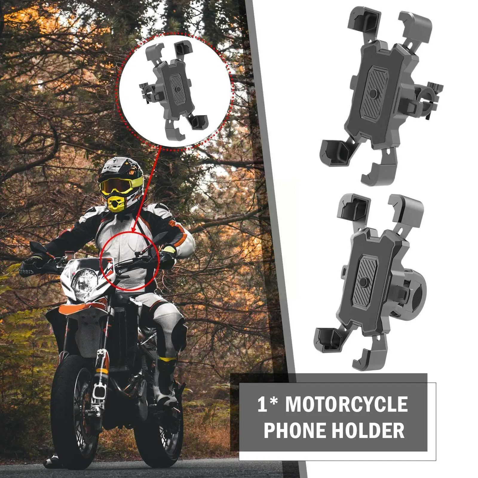 Bike Motorcycle Phone Holder Mobile Phone Stand Shockproof 360° Phone GPS Bracket Clip View Universal Bicycle Holder C4S1
Bike Motorcycle Phone Holder Mobile Phone Stand Shockproof 360° Phone GPS Bracket Clip View Universal Bicycle Holder C4S1