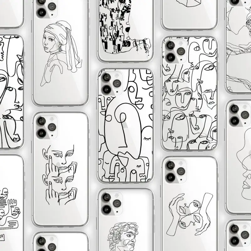 Funny Face line Abstract Cartoon Phone Case Transparent soft For iphone 12 11 13 7 8 6 s plus x xs xr pro max mini
Funny Face line Abstract Cartoon Phone Case Transparent soft For iphone 12 11 13 7 8 6 s plus x xs xr pro max mini