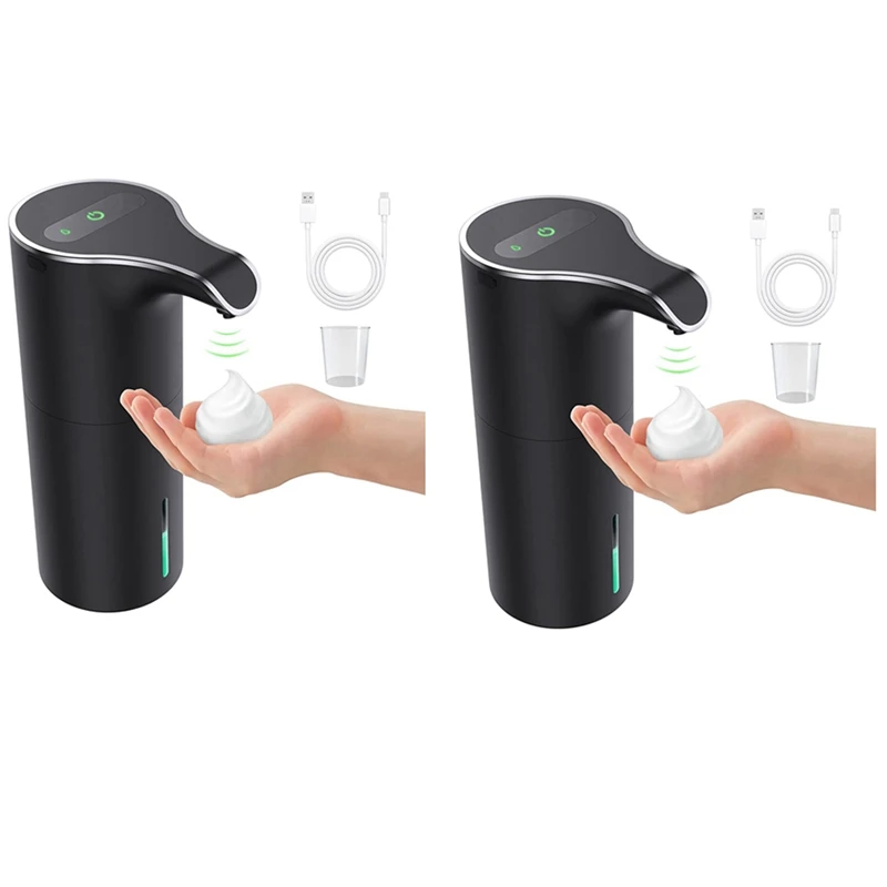 2X Automatic Soap Dispenser Black, Foam Soap Dispenser Rechargeable Non-Contact Automatic Soap Dispenser For Bathroom
2X Automatic Soap Dispenser Black, Foam Soap Dispenser Rechargeable Non-Contact Automatic Soap Dispenser For Bathroom