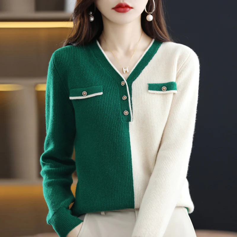 Autumn Winter Wool Cashmere Sweater Pullover Women Sweaters Woman Knit V-Neck Long Sleeve Solid Female Oversize Jumper Tops
Autumn Winter Wool Cashmere Sweater Pullover Women Sweaters Woman Knit V-Neck Long Sleeve Solid Female Oversize Jumper Tops