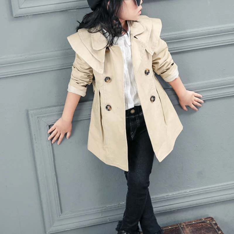 New Girls Toddler Trench Coats Fashion England Style Windbreaker Jacket For Girls Spring Autumn Children's Clothing
New Girls Toddler Trench Coats Fashion England Style Windbreaker Jacket For Girls Spring Autumn Children's Clothing