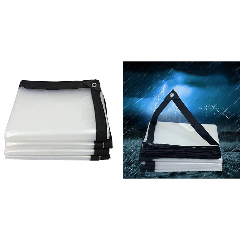 Shade Cloth Thick Tarp Cover,Clear Canopy Fabric, Waterproof Multi-Purpose Poly Tarpaulin with Grommets
Shade Cloth Thick Tarp Cover,Clear Canopy Fabric, Waterproof Multi-Purpose Poly Tarpaulin with Grommets