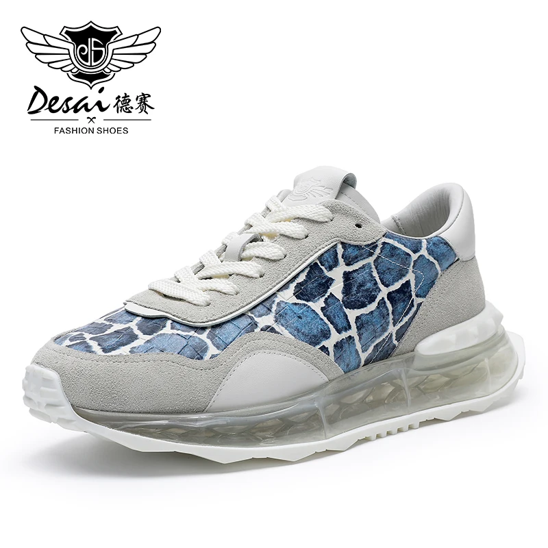 DESAI Full Grain Leather Soft Breathable Sneakers Men Casual Shoes Outdoor Sport Comfortable Shoes For Men 2023 New Arrival
DESAI Full Grain Leather Soft Breathable Sneakers Men Casual Shoes Outdoor Sport Comfortable Shoes For Men 2023 New Arrival
