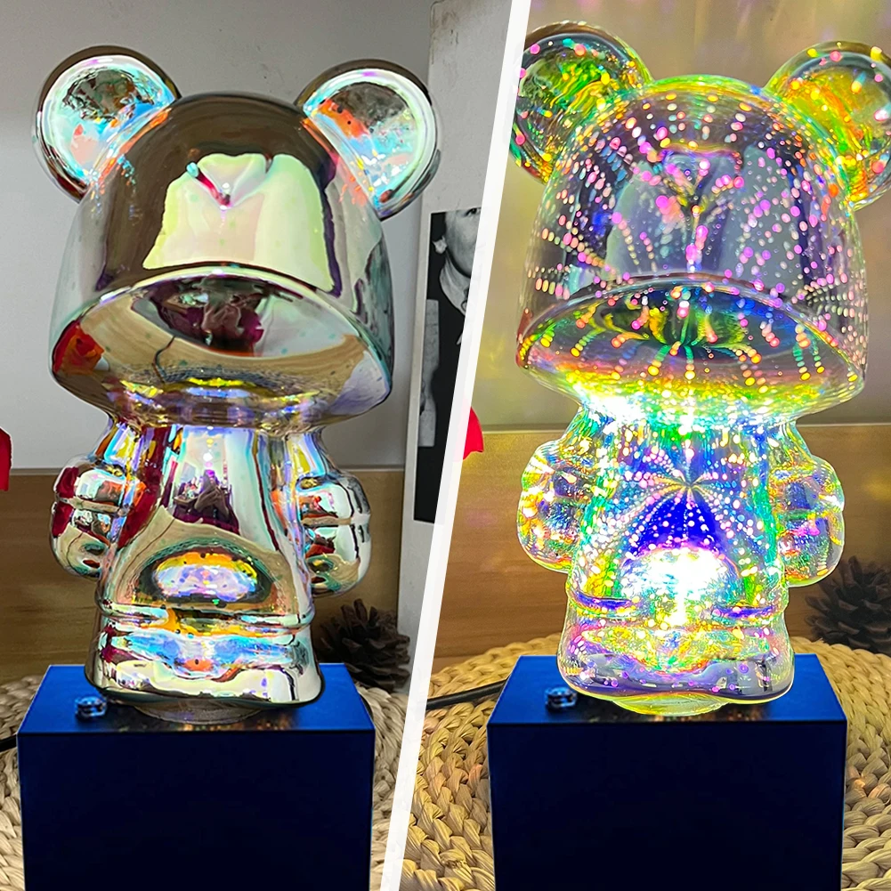 3d-фейерверк с медведем, проекция USB, лампа для ночного освещения, стеклянная настольная лампа, регулируемая яркость 8 цветов для украшения до... 
3d-фейерверк с медведем, проекция USB, лампа для ночного освещения, стеклянная настольная лампа, регулируемая яркость 8 цветов для украшения до...
