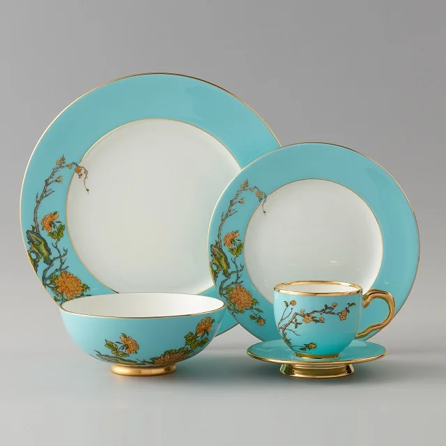 auratic high quality delicate and Luxury G20 Summit State Banquet Premium Porcelain Dinner Set 5 pieces For One Person Use
auratic high quality delicate and Luxury G20 Summit State Banquet Premium Porcelain Dinner Set 5 pieces For One Person Use