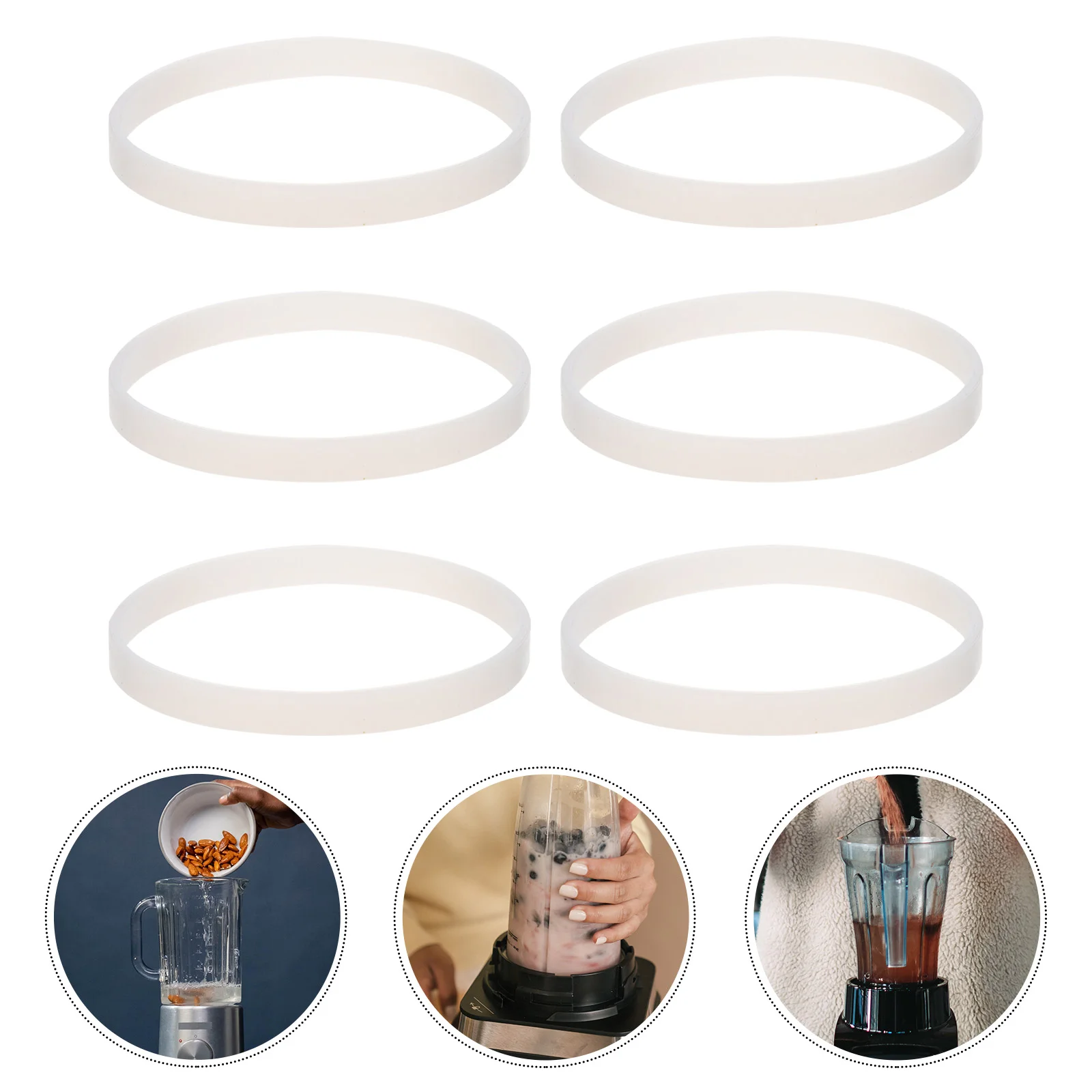 6 Pcs Juicer Sealing Ring Replacement O-ring Silicone Rings Gasket White Blender Kitchen Reusable Supplies
6 Pcs Juicer Sealing Ring Replacement O-ring Silicone Rings Gasket White Blender Kitchen Reusable Supplies