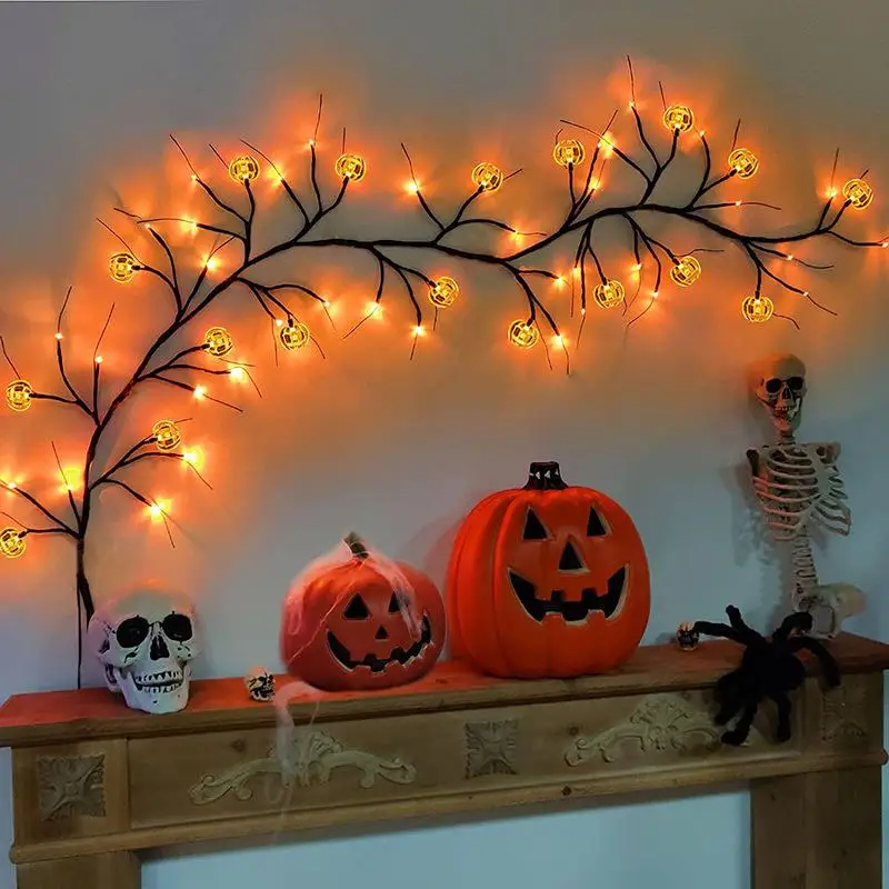 Halloween LED Willow Vine String Light Cool Cartoon Bat Pumpkin Decoration For Indoor Outdoor Party House Decor
Halloween LED Willow Vine String Light Cool Cartoon Bat Pumpkin Decoration For Indoor Outdoor Party House Decor