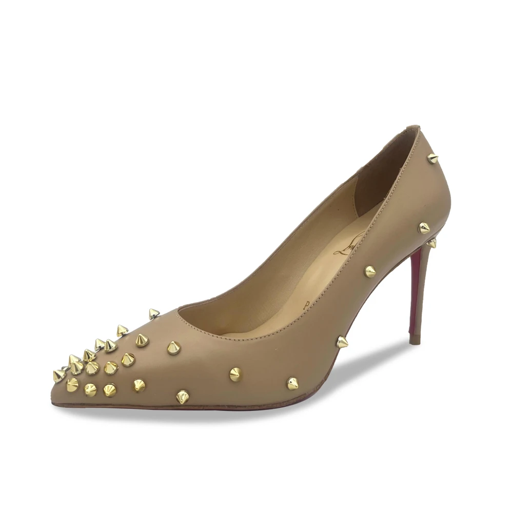 Туфли-лодочки женские на каблуке, с острым носком, из коровьей кожи 
Туфли-лодочки женские на каблуке, с острым носком, из коровьей кожи