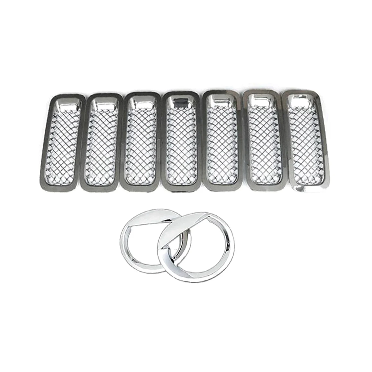 Передняя решетка радиатора, отделка + головка, отделка обшивки для Jeep Patriot 2011-2017, 9 шт.
Передняя решетка радиатора, отделка + головка, отделка обшивки для Jeep Patriot 2011-2017, 9 шт.