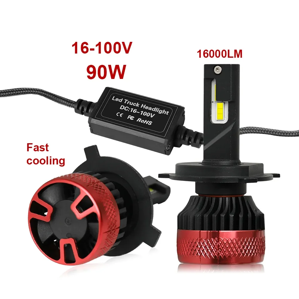 NEW High Power 90W 24V Heavy Truck Led Bulb,16000lm Fan Cooling Led Canbus R11 H3 H1 H7 H4 Car Led Headlights
NEW High Power 90W 24V Heavy Truck Led Bulb,16000lm Fan Cooling Led Canbus R11 H3 H1 H7 H4 Car Led Headlights