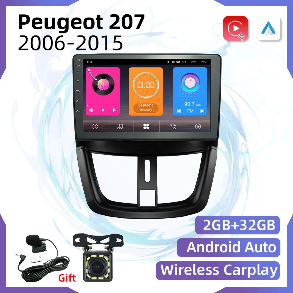 2 Din Android Car Radio For Peugeot 207 207CC 2006-2015 9" Car Stereo GPS Navigation Multimedia Audio Player Head Unit Autoradio
2 Din Android Car Radio For Peugeot 207 207CC 2006-2015 9" Car Stereo GPS Navigation Multimedia Audio Player Head Unit Autoradio