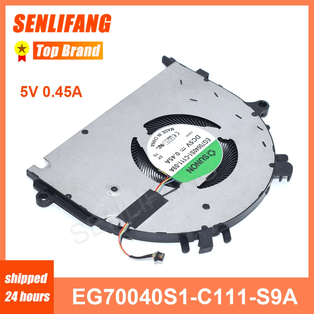 

New Laptop CPU Cooling Fan 4-Line Cooler EG70040S1-C111-S9A Notebook PC DC5V 0.45A Fan For SUNON