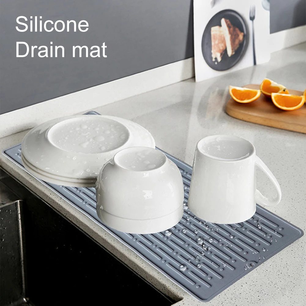 Silicone Square Dish Drying Mat Protection Heat Resistant Draining Tableware Sink Non Slip Dish Draining tool Table Mat
Silicone Square Dish Drying Mat Protection Heat Resistant Draining Tableware Sink Non Slip Dish Draining tool Table Mat