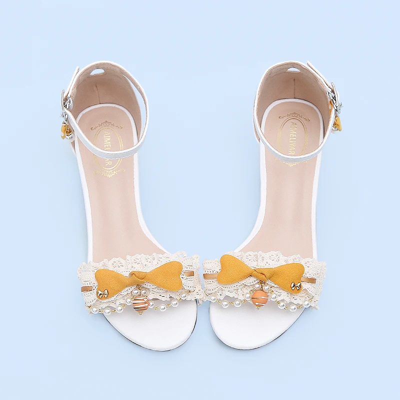 Ginger BOW LACE Pearl Summer Commuting One Line Buckle Women's Sandals Thick Heel Open Toe Daily
Ginger BOW LACE Pearl Summer Commuting One Line Buckle Women's Sandals Thick Heel Open Toe Daily