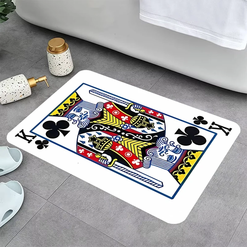 Poker Rug Mat Doormats Home Kitchen Carpet Welcome Entrance Doormat Anti Slip Rugs Door Floor Decoration Absorbent Bathroom Foot
Poker Rug Mat Doormats Home Kitchen Carpet Welcome Entrance Doormat Anti Slip Rugs Door Floor Decoration Absorbent Bathroom Foot