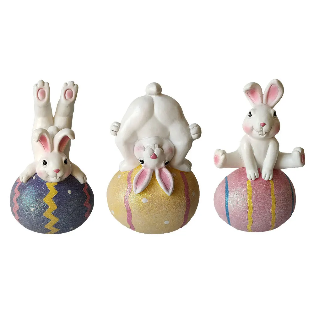 New Cute Easter Rabbit Holding Eggs Ornaments Decoration Miniature Animal Figurine Resin Craft Mini Yoga Bunny Garden Home Decor
New Cute Easter Rabbit Holding Eggs Ornaments Decoration Miniature Animal Figurine Resin Craft Mini Yoga Bunny Garden Home Decor