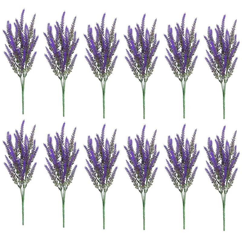 Artificial Lavender Flowers 12 Bundles Outdoor UV Resistant Fake Flowers No Fade Faux Plastic Plants Garden Porch Window 
Artificial Lavender Flowers 12 Bundles Outdoor UV Resistant Fake Flowers No Fade Faux Plastic Plants Garden Porch Window
