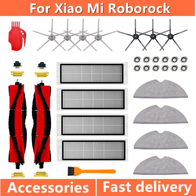 Mopping cloths main brush HEPA filter side brush for Xiaomi Roborock S6 S5 MAX S60 S65 S5 S50 E25 E35 vacuum parts accessories
Mopping cloths main brush HEPA filter side brush for Xiaomi Roborock S6 S5 MAX S60 S65 S5 S50 E25 E35 vacuum parts accessories