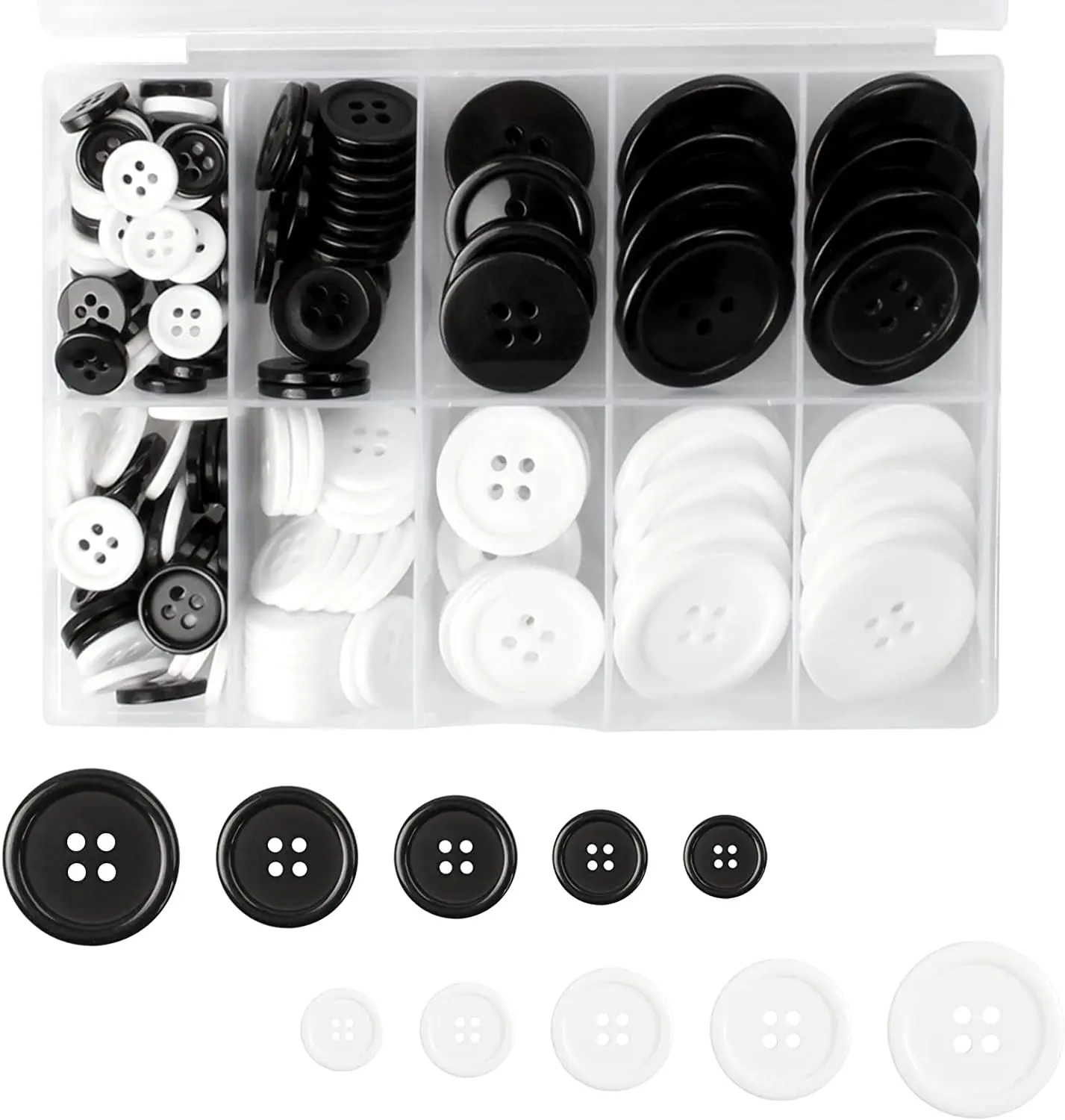 100Pcs New 8-28mm Two Holes White Small Buttons Black Suit Pad Button Bread Round Resin Sewing Buttons Diy Scrapbooking
100Pcs New 8-28mm Two Holes White Small Buttons Black Suit Pad Button Bread Round Resin Sewing Buttons Diy Scrapbooking