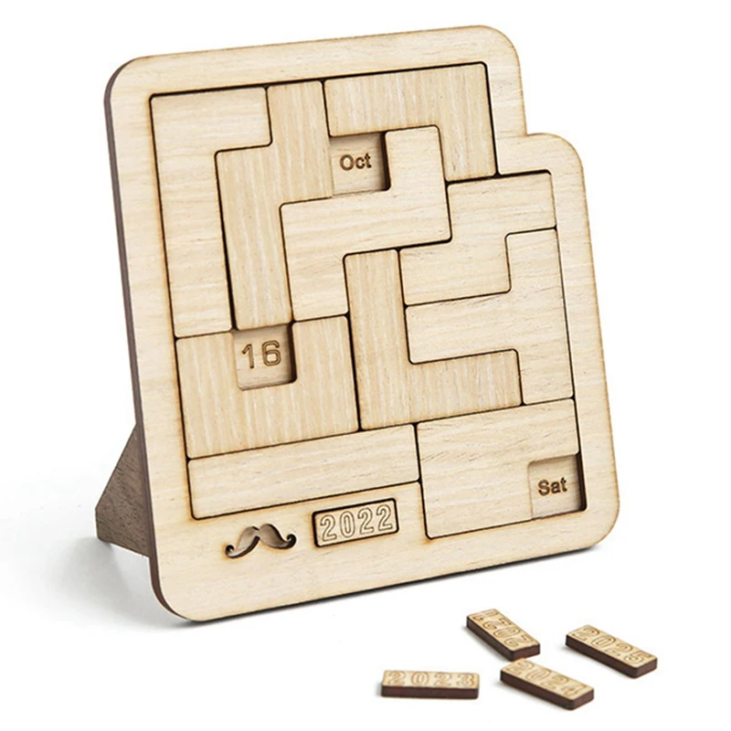 Wooden Daily Calendar Puzzle Brain-Burning Playable Monthly Calendar Puzzle,Office Desktop Ornaments
Wooden Daily Calendar Puzzle Brain-Burning Playable Monthly Calendar Puzzle,Office Desktop Ornaments