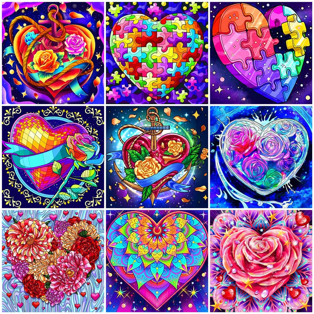 Full Square/Round 5D Diy Diamond Mosaic Heart Rose Diamond Painting Flower Beads Embroidery Creative Hobbies Home Decoration
Full Square/Round 5D Diy Diamond Mosaic Heart Rose Diamond Painting Flower Beads Embroidery Creative Hobbies Home Decoration