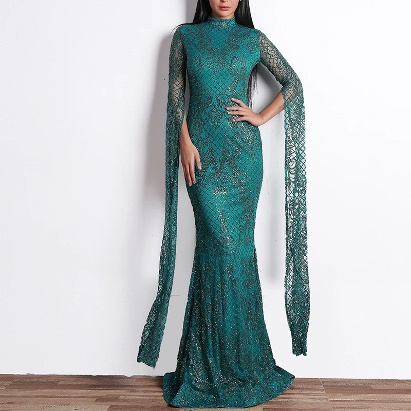 Evening Party Gown Elegant Green Dress Lady Bling Full Length Robe De Soiree Women Long Sleeve Sparkles Mermaid Cocktail Vestido
Evening Party Gown Elegant Green Dress Lady Bling Full Length Robe De Soiree Women Long Sleeve Sparkles Mermaid Cocktail Vestido