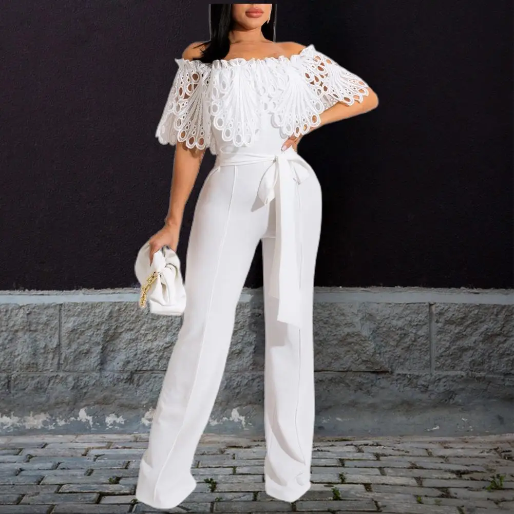 Solid Color Shirring Summer Jumpsuit Hollow Out Cape Sleeveless Ruffle Women Jumpsuit Elegant Tight Waist Lady Jumpsuit For Work
Solid Color Shirring Summer Jumpsuit Hollow Out Cape Sleeveless Ruffle Women Jumpsuit Elegant Tight Waist Lady Jumpsuit For Work