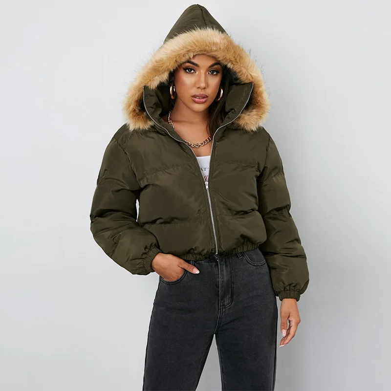 Women's Hoodeds Cotton Coats Autumn Winter Fashion ArmyGreen Long Sleeve Thick Warm Parkas Casaul Jackets Female Outwear
Women's Hoodeds Cotton Coats Autumn Winter Fashion ArmyGreen Long Sleeve Thick Warm Parkas Casaul Jackets Female Outwear