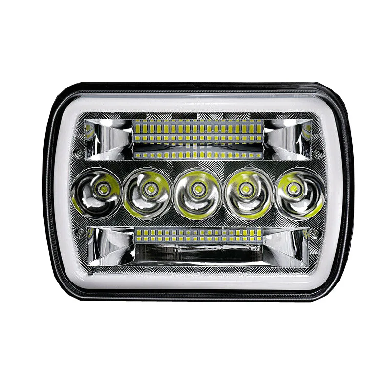 For JEEP Wrangler Headlight 7 Inch Square Light 5x7 Yellow and White Light with Aperture Led Headlight H4 Seven Inch
For JEEP Wrangler Headlight 7 Inch Square Light 5x7 Yellow and White Light with Aperture Led Headlight H4 Seven Inch