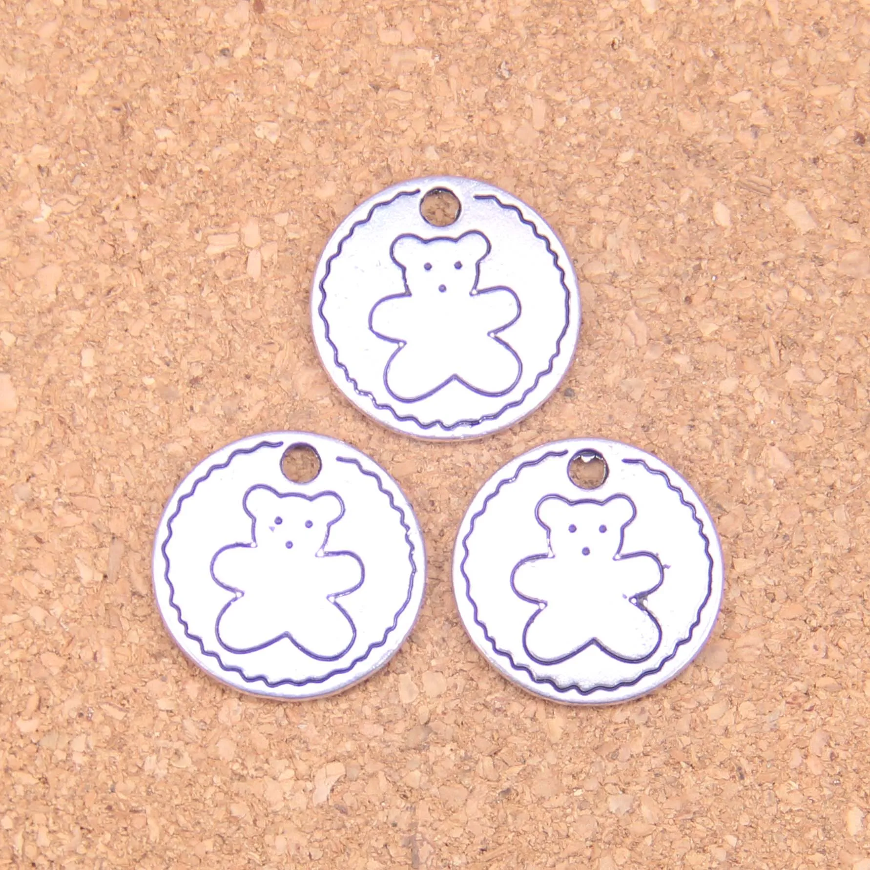 45pcs Charms circle bear 18mm Antique Pendants,Vintage Tibetan Silver Jewelry,DIY for bracelet necklace
45pcs Charms circle bear 18mm Antique Pendants,Vintage Tibetan Silver Jewelry,DIY for bracelet necklace