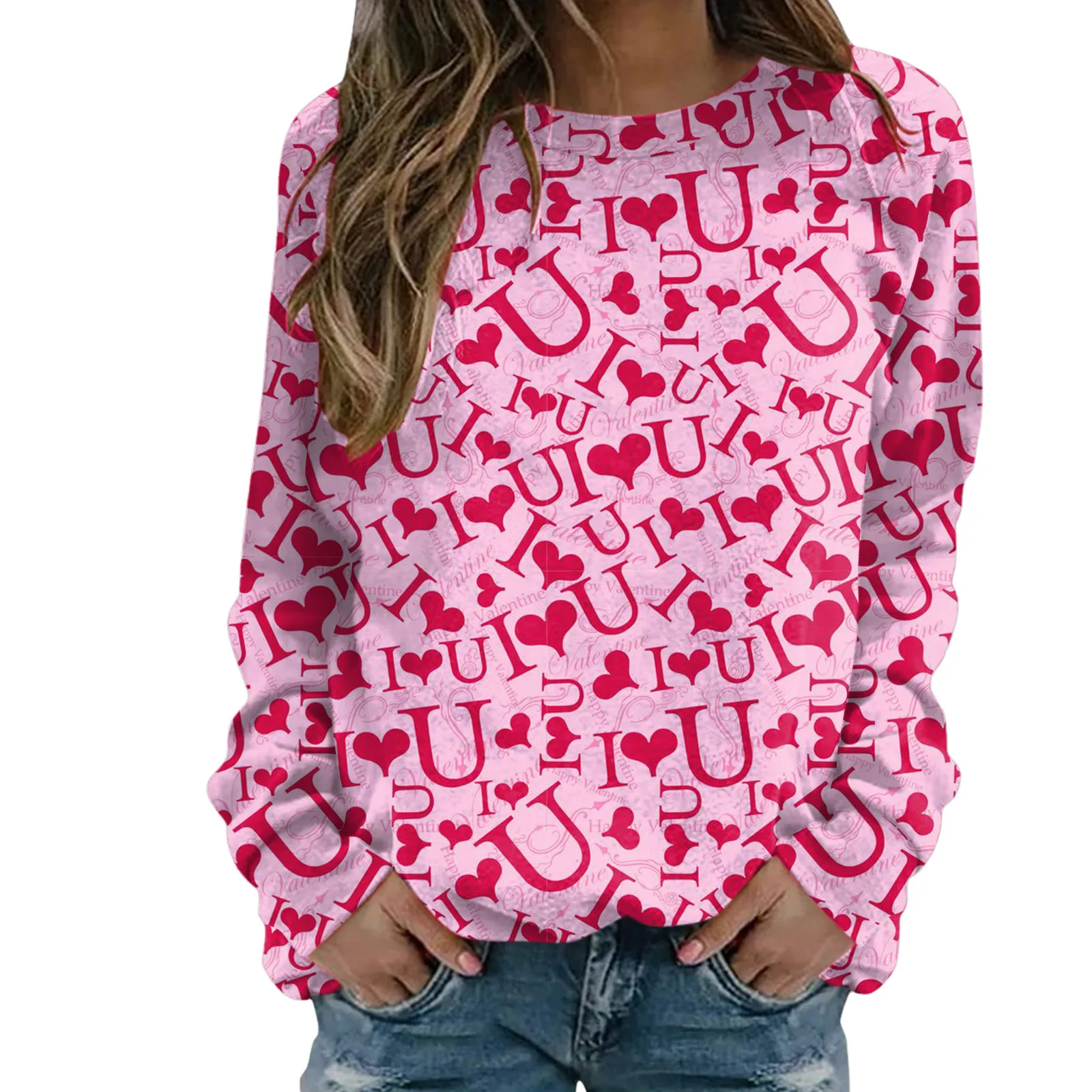 Women Valentine'S Day Print Hoodie Round Neck Long Sleeve Loose Sweatshirt Y2k Harajuku Fashion Grils Casual Outerwear Pullover
Women Valentine'S Day Print Hoodie Round Neck Long Sleeve Loose Sweatshirt Y2k Harajuku Fashion Grils Casual Outerwear Pullover