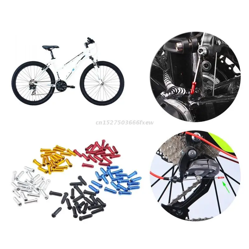 Aluminum Alloy Bicycle Brake Cable Tips Crimps Bicycles Derailleur End Caps Displacement Core Inner Wire Ferrules
Aluminum Alloy Bicycle Brake Cable Tips Crimps Bicycles Derailleur End Caps Displacement Core Inner Wire Ferrules