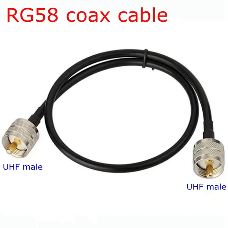 RG58 Coax Cable SL16 UHF PL259 Male To UHF Male Connector PL-259 Male To UHF Male Crimp for RG58 Pigtail Antennm 50CM/1M/2M/5M
RG58 Coax Cable SL16 UHF PL259 Male To UHF Male Connector PL-259 Male To UHF Male Crimp for RG58 Pigtail Antennm 50CM/1M/2M/5M