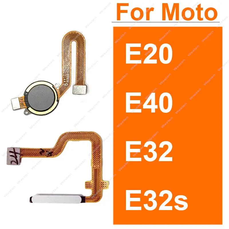 

Fingerprint Sensor Touch ID Home Button Flex Cable For Motorola Moto E20 E40 E32 E32S Home Button Reader Return Key Flex Ribbon