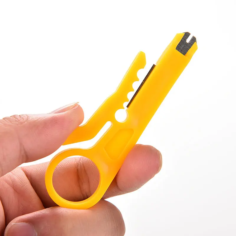 

1PCS Portable Mini Strippers Network Cable Plier Yellow Utp/STP Cable Cutter Stripper High Quality