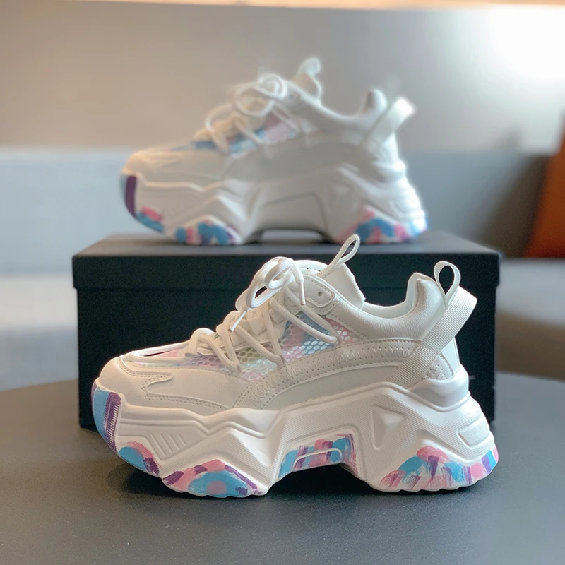 INS/женские кроссовки; Повседневная дышащая Вулканизированная обувь; Женские кеды на высокой платформе; Femme; Белая Нескользящая прогулочная ...
INS/женские кроссовки; Повседневная дышащая Вулканизированная обувь; Женские кеды на высокой платформе; Femme; Белая Нескользящая прогулочная ...