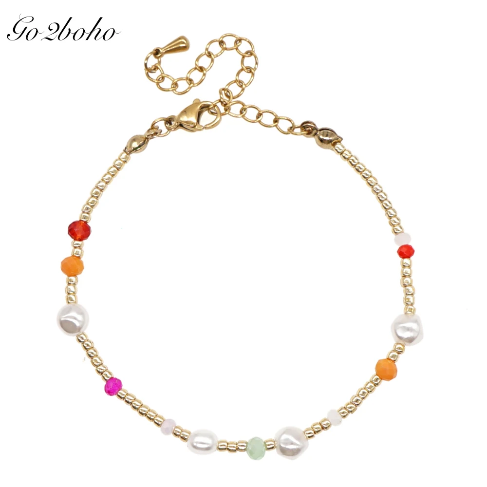 Semi-Precious Stone Beaded Bangle Fashion Jewelry Bracelets for Women Stainless Steel Chain Crystal Charm Bracelet Accessories
Semi-Precious Stone Beaded Bangle Fashion Jewelry Bracelets for Women Stainless Steel Chain Crystal Charm Bracelet Accessories