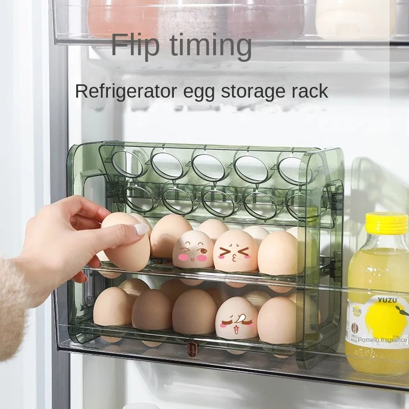 Automatic rolling egg box multi-layer Rack Holder for Fridge fresh-keeping box egg Basket storage containers kitchen organizers 
Automatic rolling egg box multi-layer Rack Holder for Fridge fresh-keeping box egg Basket storage containers kitchen organizers