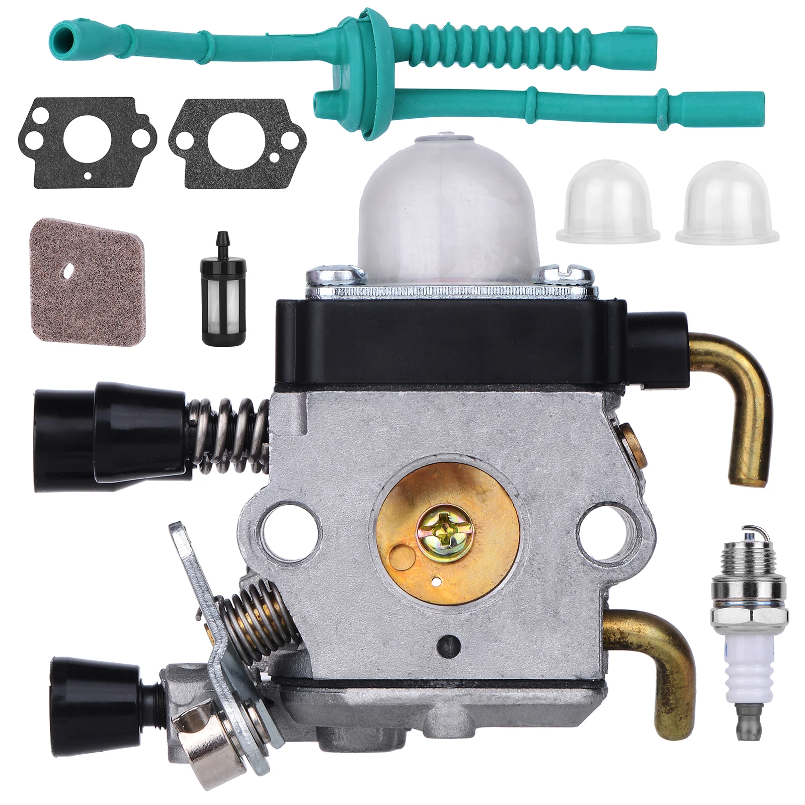 Jtron Carburetor with Air Filter Fuel Line Spark Plug Fuel Filter Gasket for STIHL KM85 FS75 FS80 FS85 HS75 HS80 HS85
Jtron Carburetor with Air Filter Fuel Line Spark Plug Fuel Filter Gasket for STIHL KM85 FS75 FS80 FS85 HS75 HS80 HS85