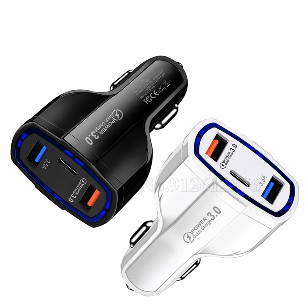 500PCS 3 Ports USB Car Charger Quick Charge 35W Fast Car Cigarette Lighter For Samsung Huawei Xiaomi iphone Car Charger QC3.0
500PCS 3 Ports USB Car Charger Quick Charge 35W Fast Car Cigarette Lighter For Samsung Huawei Xiaomi iphone Car Charger QC3.0