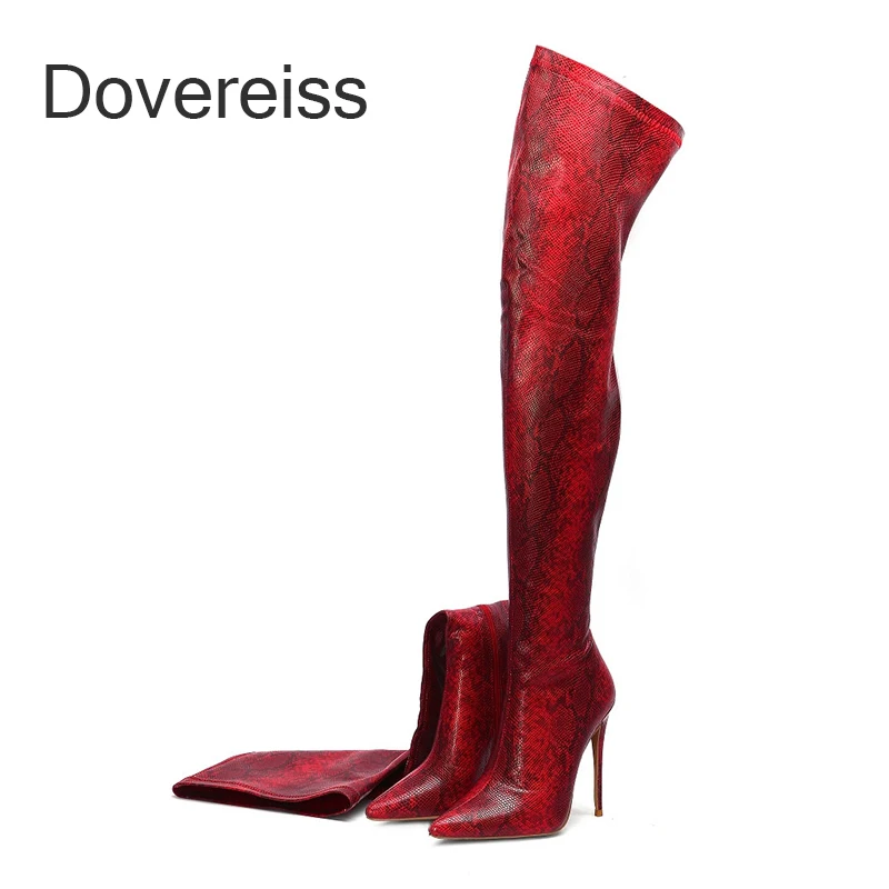 2022 Winter Woman New Fashion Sexy Red Pointed Toe Stilettos Heels Green Snakeskin Over The Knee Boots Big Size 41 42 43 44 45
2022 Winter Woman New Fashion Sexy Red Pointed Toe Stilettos Heels Green Snakeskin Over The Knee Boots Big Size 41 42 43 44 45