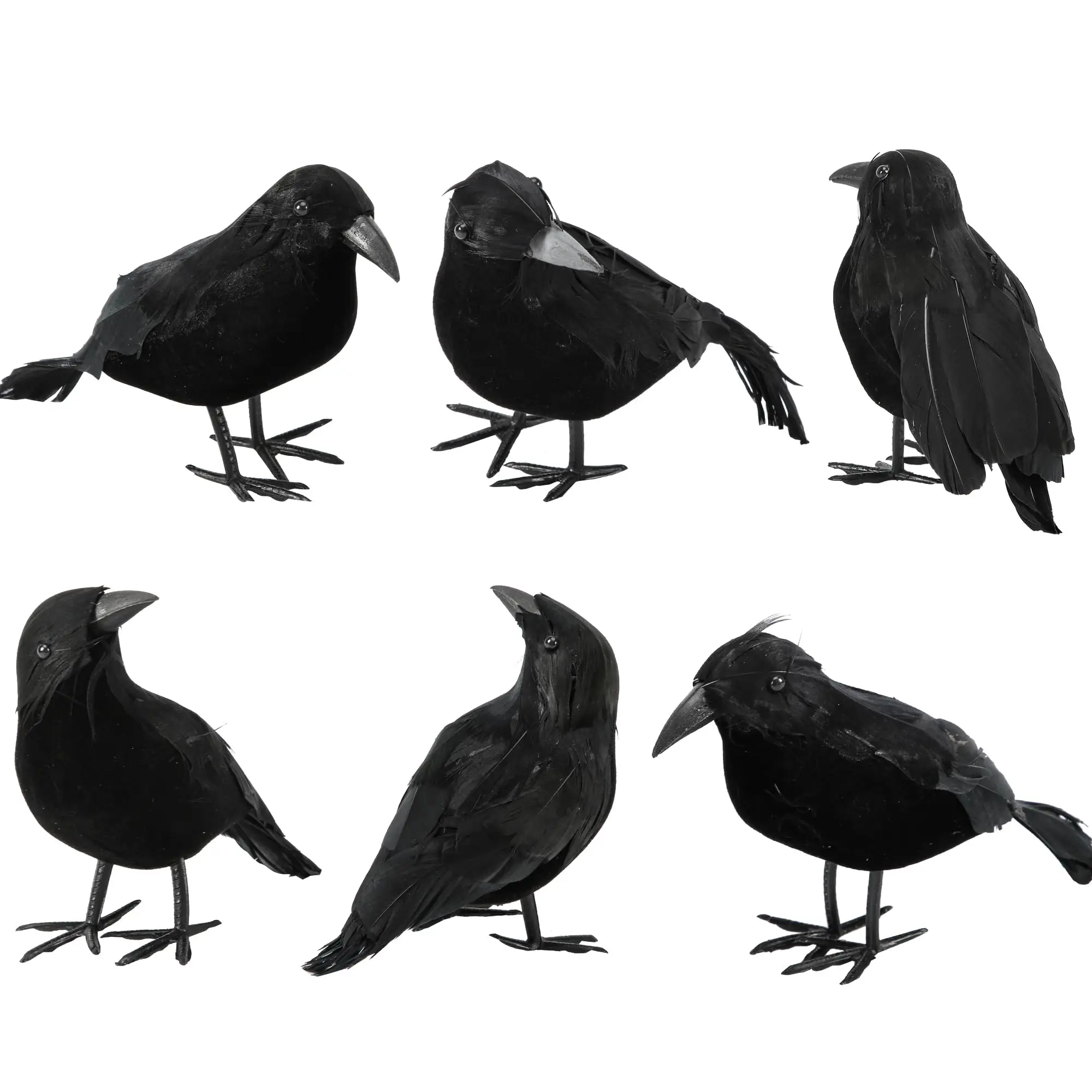 3/6 pcs Halloween Crow Decorations - Realistic Handmade Crow Halloween Ravens Decor,for Outdoors and Indoors Halloween Decor
3/6 pcs Halloween Crow Decorations - Realistic Handmade Crow Halloween Ravens Decor,for Outdoors and Indoors Halloween Decor