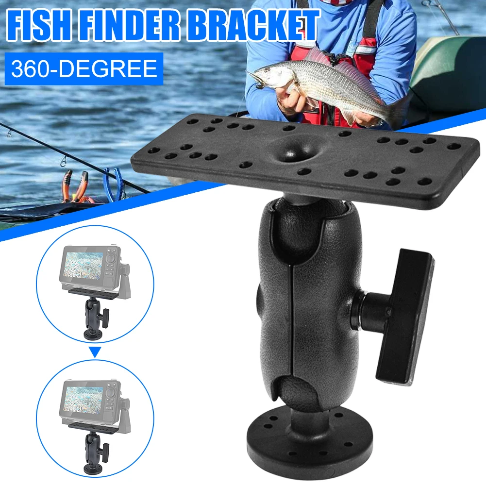 1PC Fish Finder Mount Bracket Ball Head Mount 360-Degree Rotatable Universal Mounting Plate for Canoe Boat Fishing Accessories
1PC Fish Finder Mount Bracket Ball Head Mount 360-Degree Rotatable Universal Mounting Plate for Canoe Boat Fishing Accessories