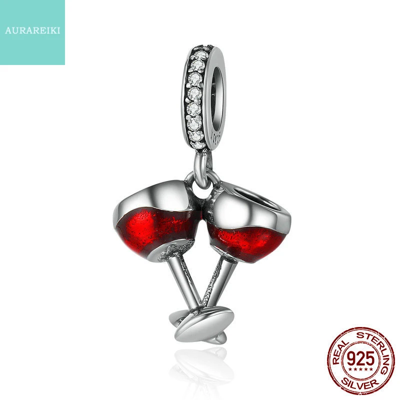 AURAREIKI Original 925 Sterling Silver Women Bracelet Beaded Red Wine Glass DIY Accessories Valentine Day Charms Bracelet Beads
AURAREIKI Original 925 Sterling Silver Women Bracelet Beaded Red Wine Glass DIY Accessories Valentine Day Charms Bracelet Beads
