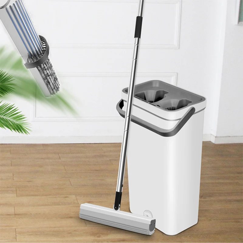 Strongly Absorbent Sponge Mop Hand Free Easy to Squeeze Lazy Mop With Bucket Kitchen Bathroom Cleaner
Strongly Absorbent Sponge Mop Hand Free Easy to Squeeze Lazy Mop With Bucket Kitchen Bathroom Cleaner